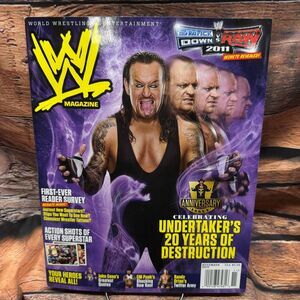 WWE Magazine November 2010 Undertaker 20 Years Raw SmackDown Anniversary WWE